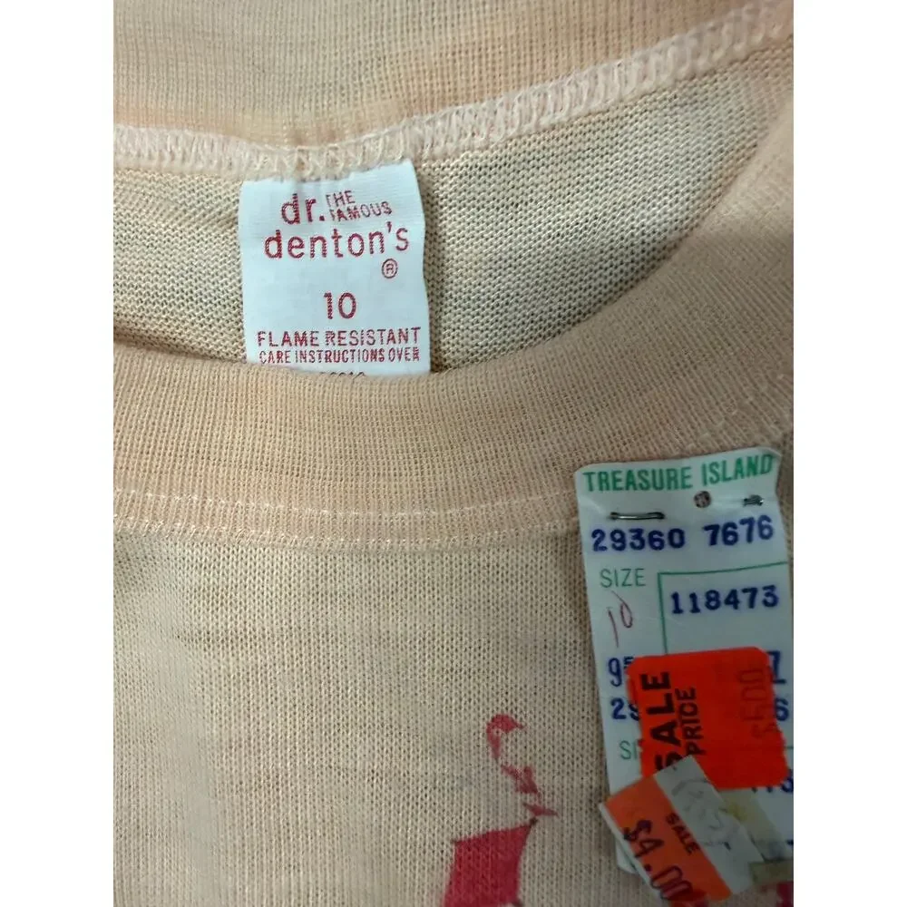 Dr. Denton's Girls Nightgown Size 10 Vintage NWT